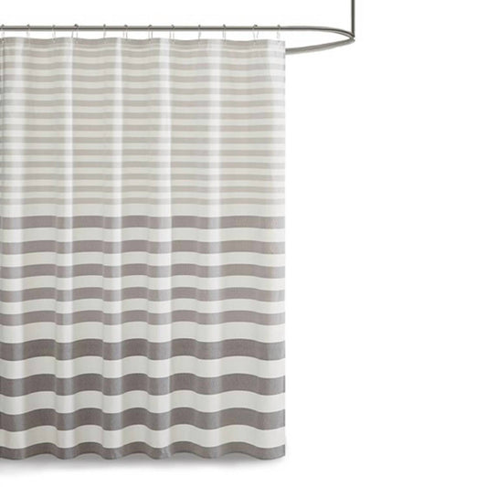 Olliix - MADISON PARK AVIANA STRIPE SHOWER CURTAIN