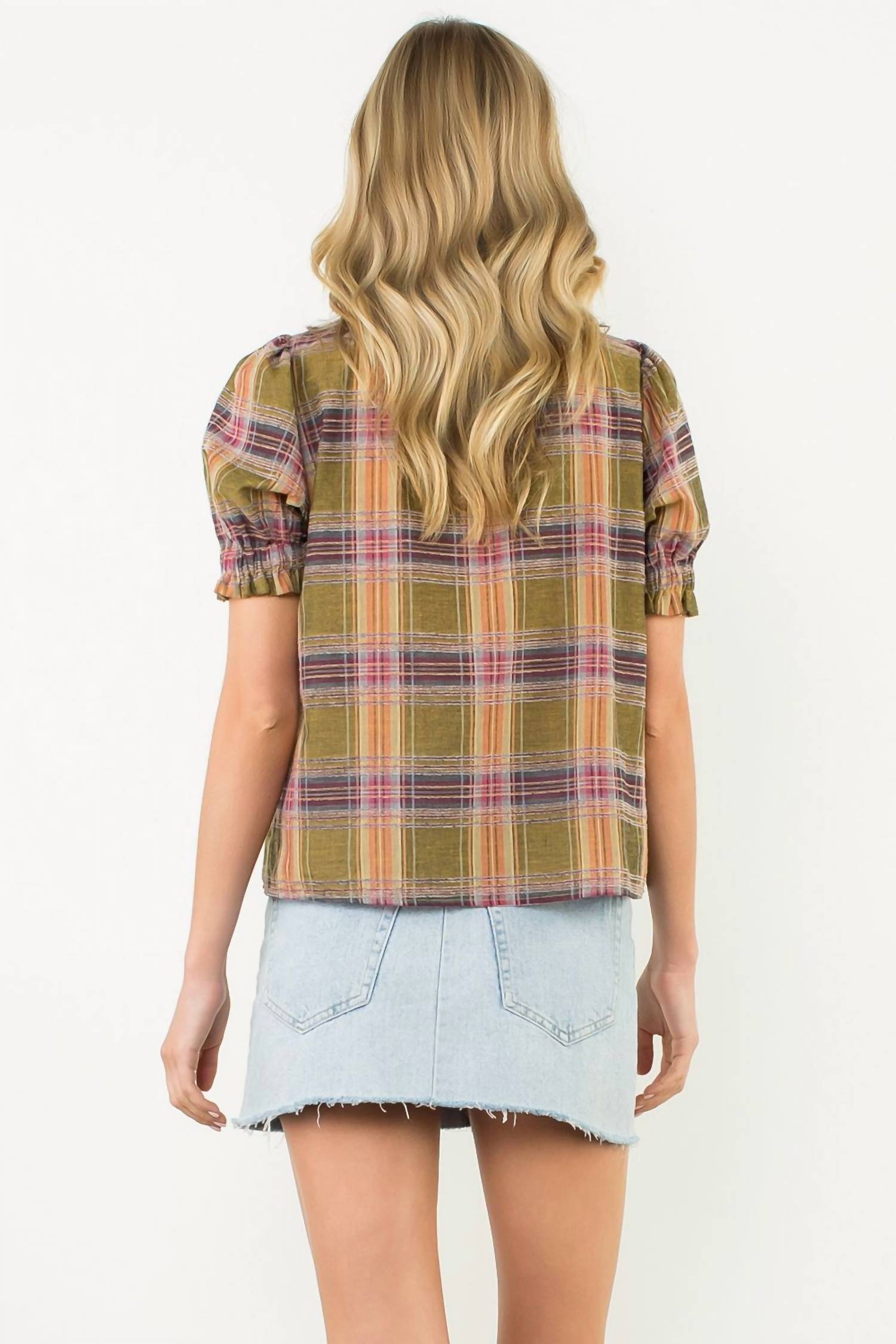 Thml - Cinda Plaid Top