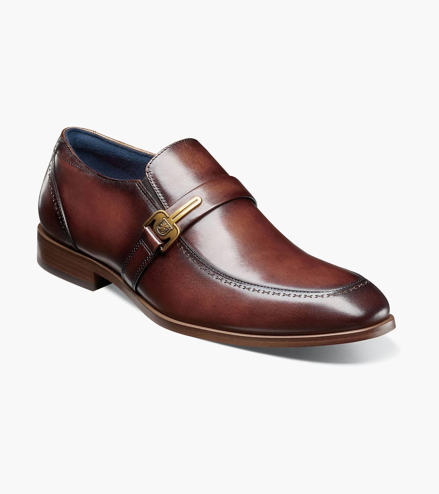 Stacy Adams - Men's Buckley Moc Toe Ornament Slip On Loafers