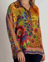 Johnny Was - Women's Slim Audrey With Trim Button Down Shirt