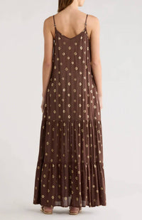 Elan - Tulum Tiered Spaghetti Strap Maxi Dress