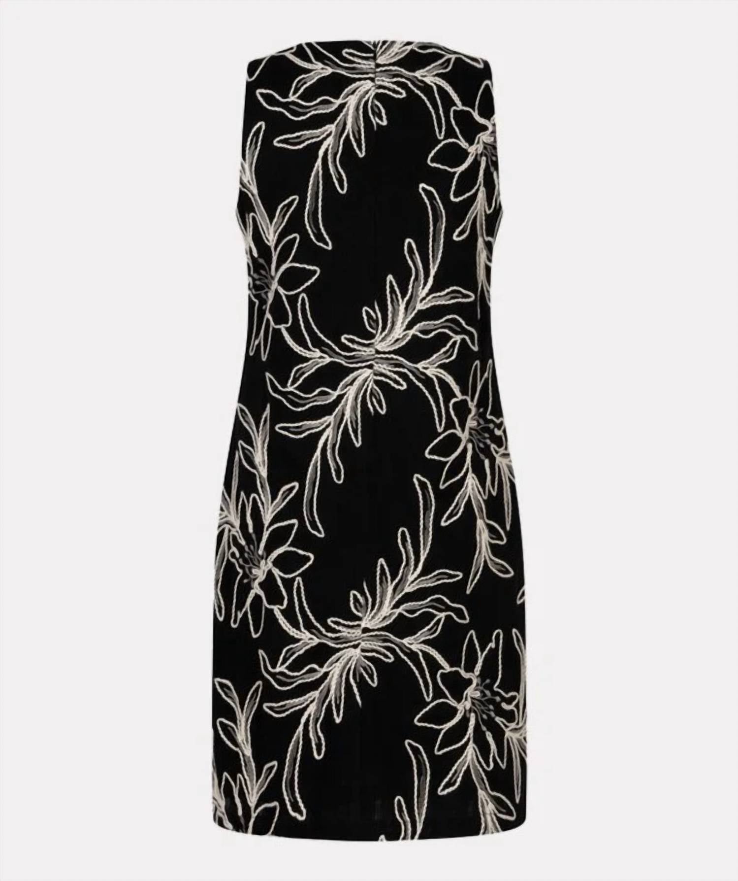 Esqualo - Flower Embroidered Mini Dress