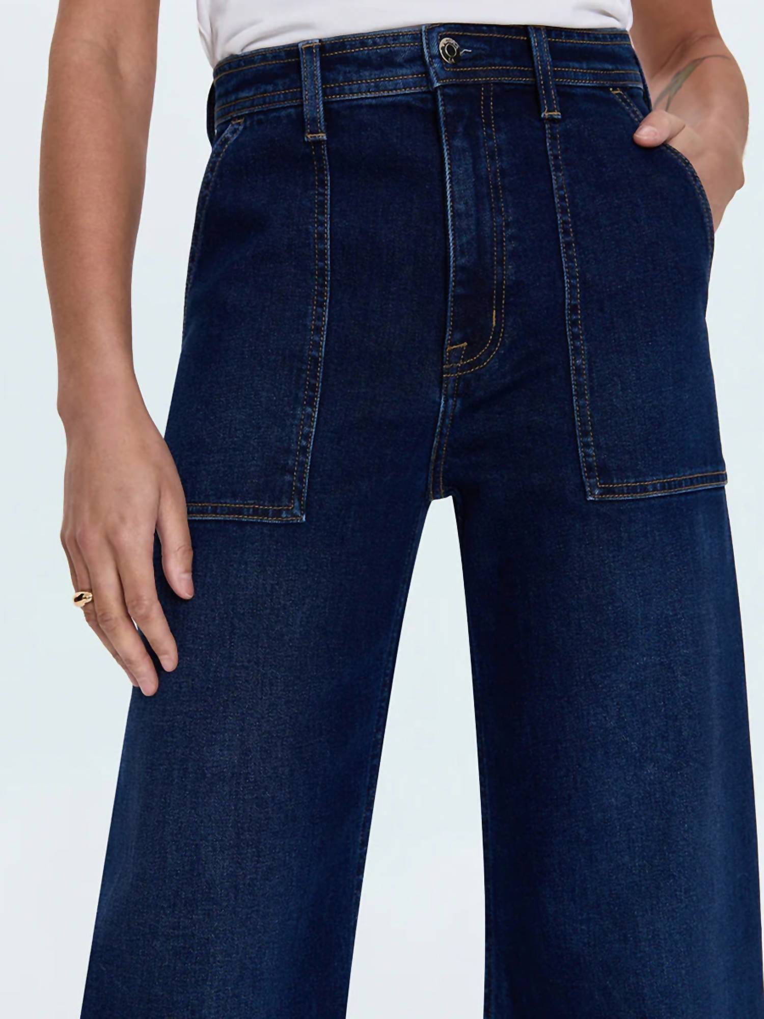 Pistola - Penny Utility High Rise Wide Leg Jeans