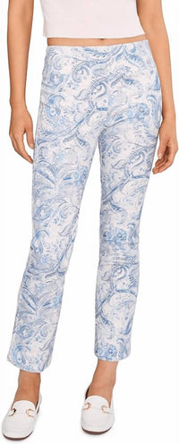 Elliott Lauren - Printed Elastic Waist Pull-on Bootcut Pants