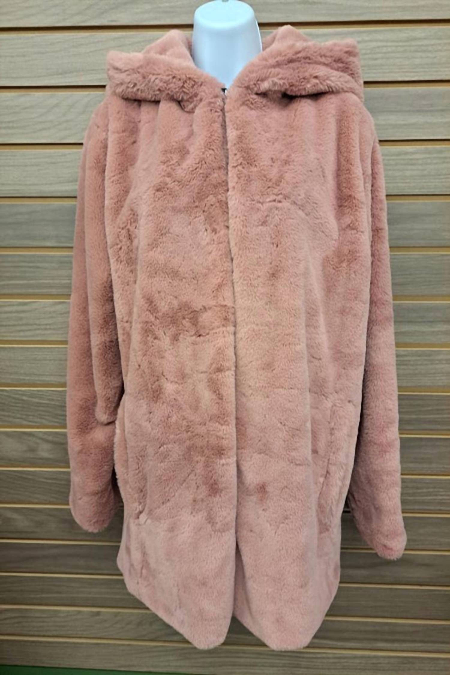 Janice Apparel - Women's Velour Jacket Hooks To Close Pockets