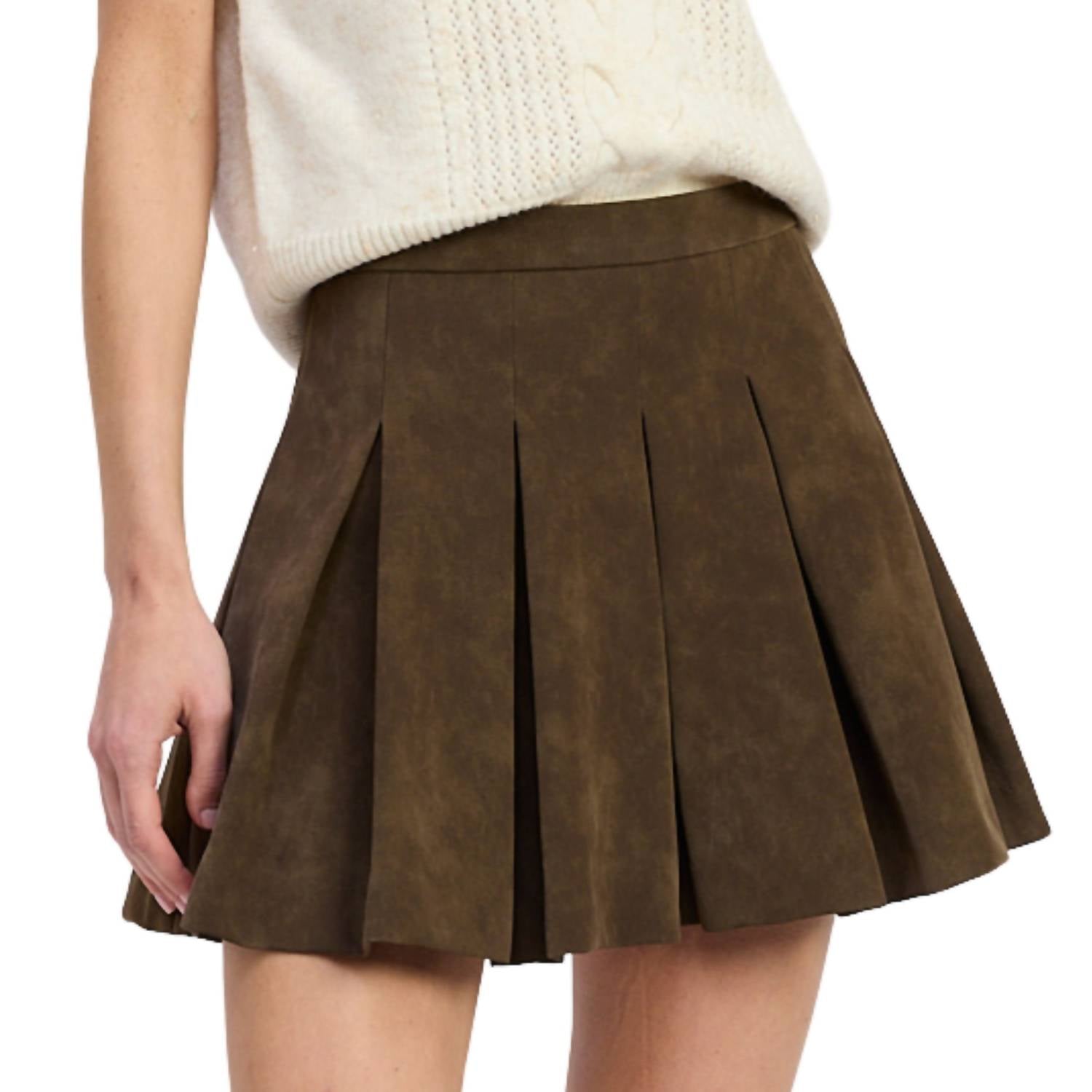 En Saison - Miller Pleated Mini Skirt