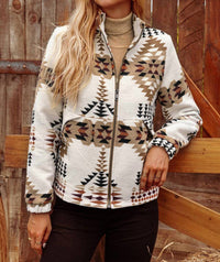 Fashionworks - Fall Western Aztec Zip Up Jacket