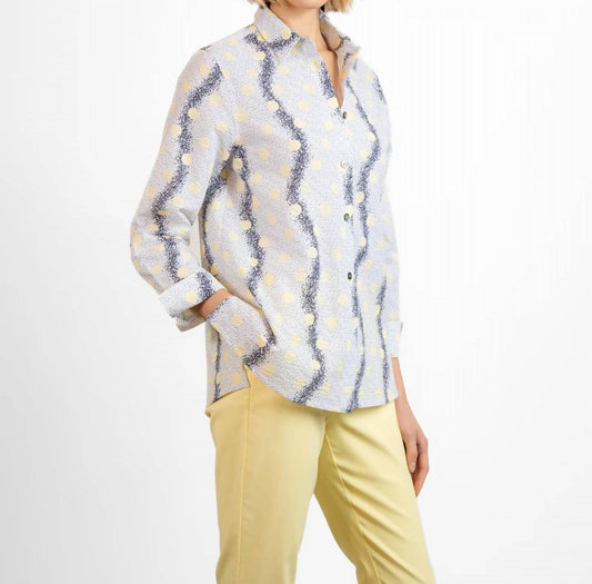 Bylyse - PRINTED SEERSUCKER DOT BLOUSE