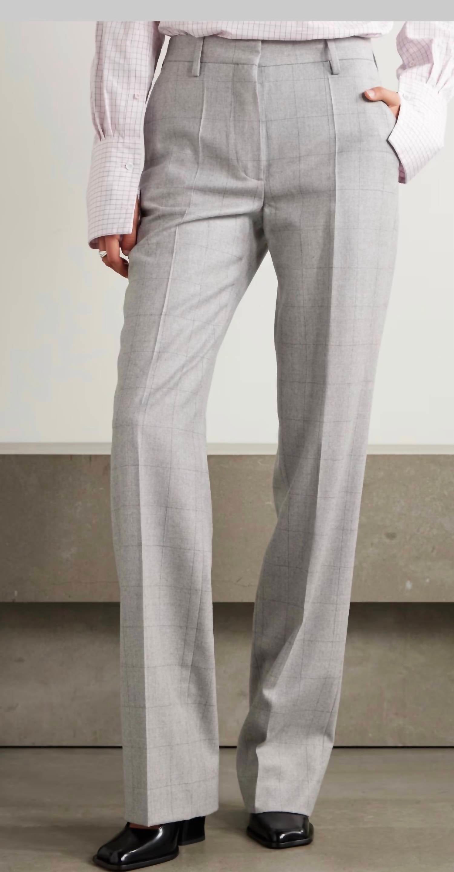 Dries Van Noten - Checked Wool-flannel Straight-leg Pants