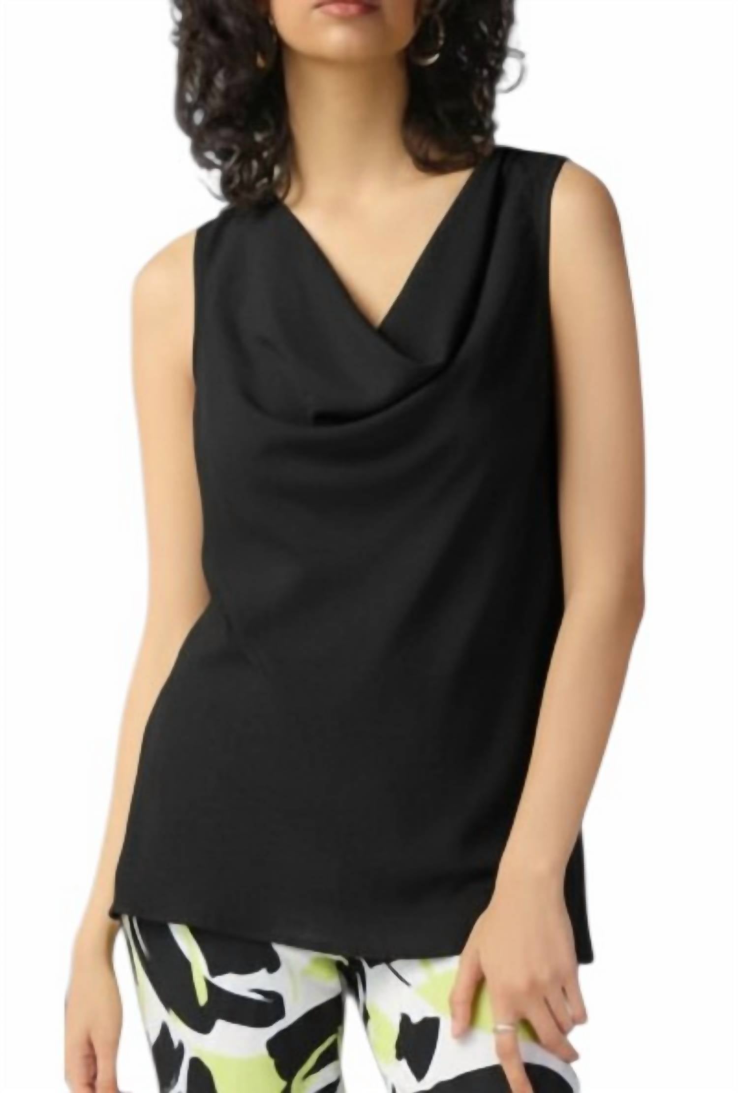 Joseph Ribkoff - Gauze Sleeveless Cowl Neck Top