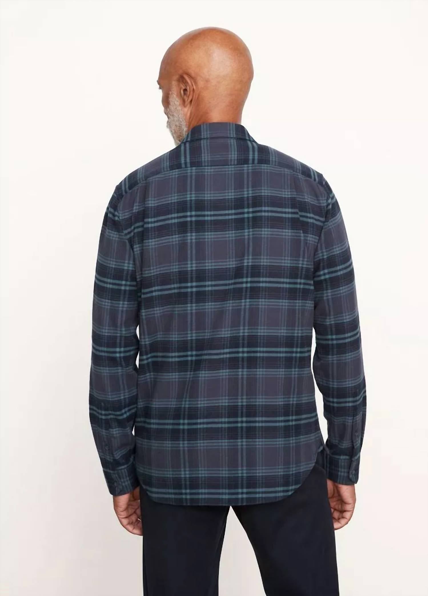 Vince - Men'S - Long Sleeve Sports Shirt Westlight Plaid