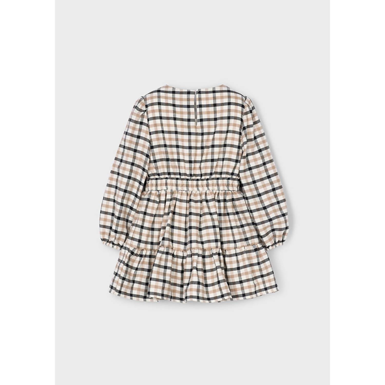 Mayoral - Toasted Almond Plaid Dress