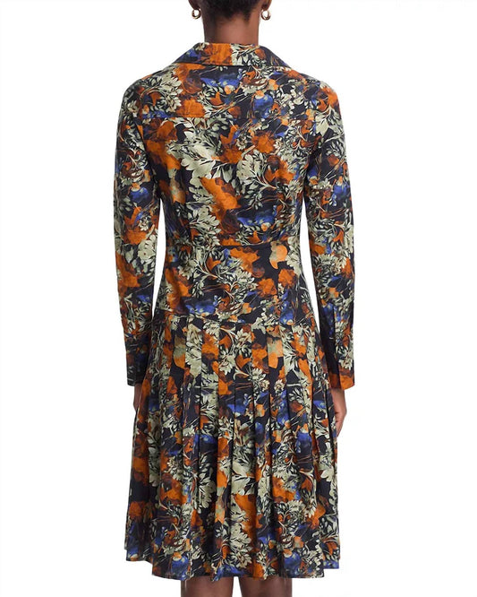 Derek Lam 10 Crosby - Laney Long Sleeve Pleated Dress