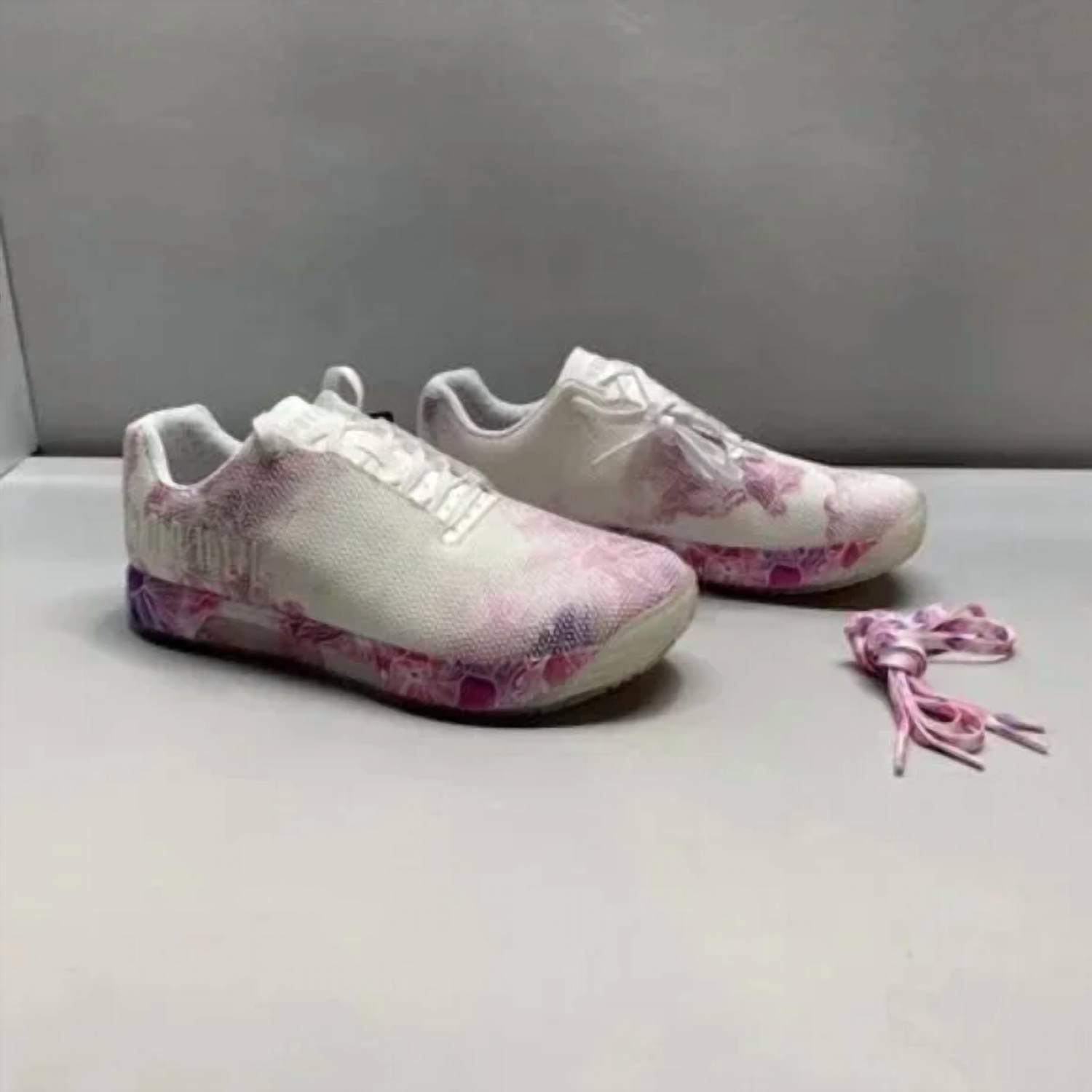 NOBULL Women's Sf Trainer Low Sneakers in white purple - women's sneaker - alternate view