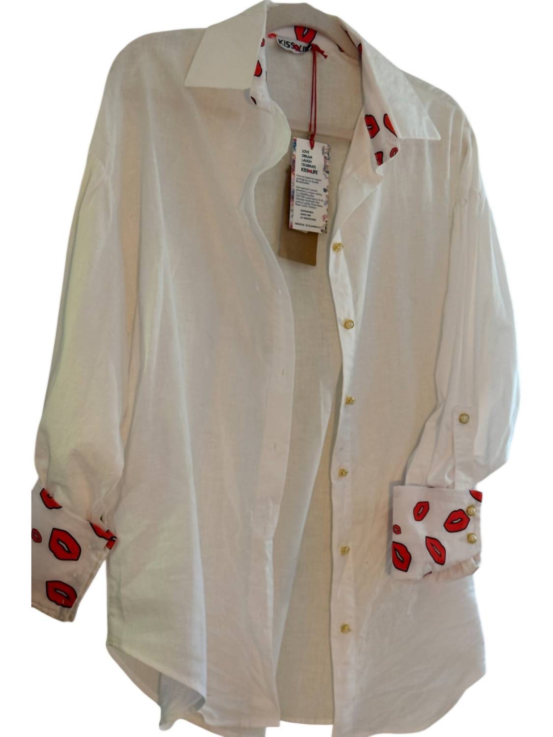 Kiss Life - Lips Button Up Shirt