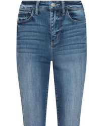 L'Agence Women's Celestia Ultra High Rise Slim Jean in cambridge - women's jeans - detail view