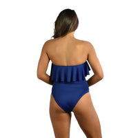 Milly - Solid Ruffle Top One Piece Swimsuit