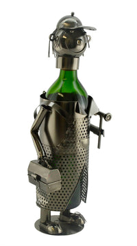 Three Star Handyman Wine Bottle Holder in silver - item