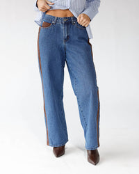 Le Lis - SUEDE AWAY WIDE LEG JEAN