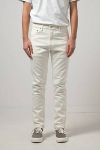 C.O.F. Studio M7 Tapered Jeans in ecru stone wash 1 - men's jeans