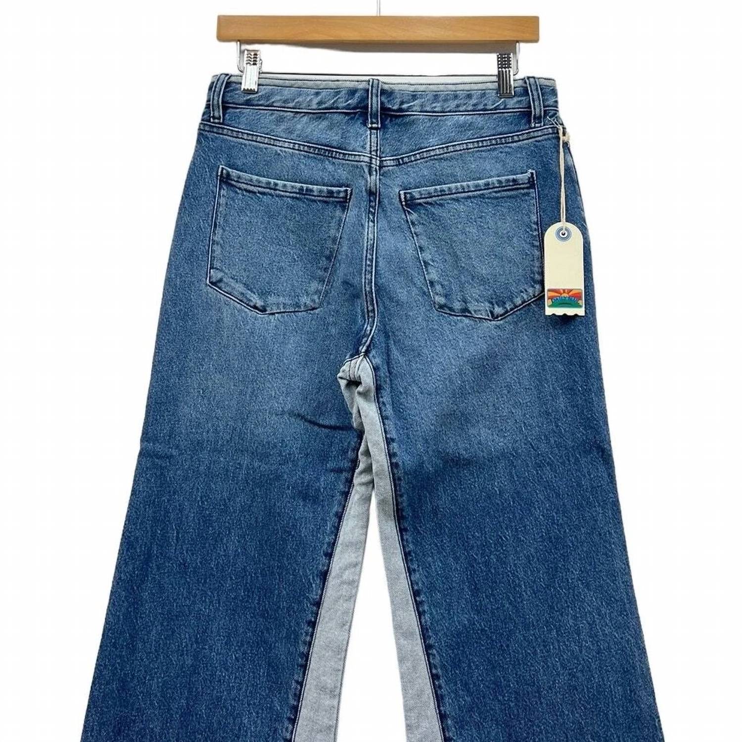 Daily Blue - Virgo Two-tone Wide Leg Jean