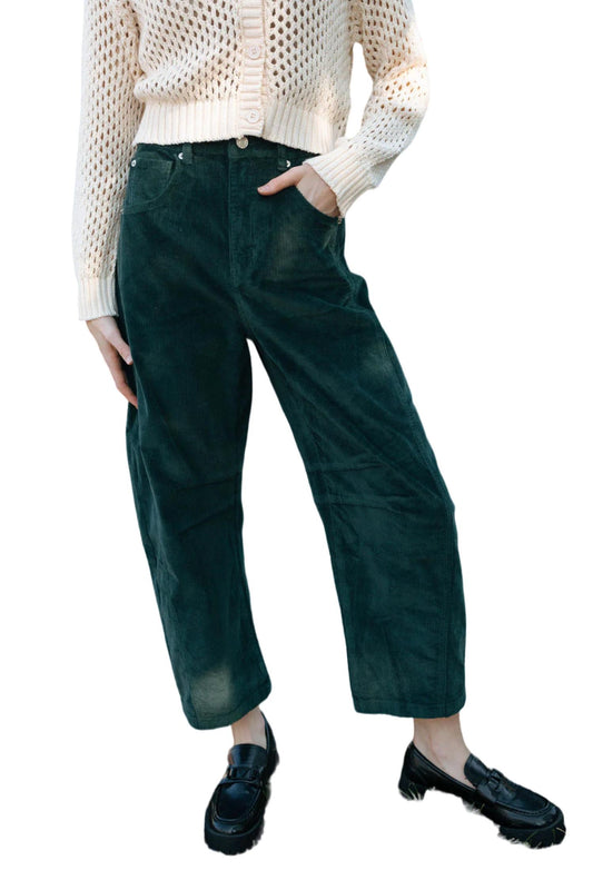 Aaron & Amber - Slouchy Cord Barrel Pant