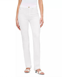 DL1961 - Women's Halle Straight High Rise Instasculpt Jeans in white - women's jeans