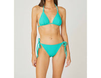 Shoshanna - Rib Texture Clean Triangle Bikini Top