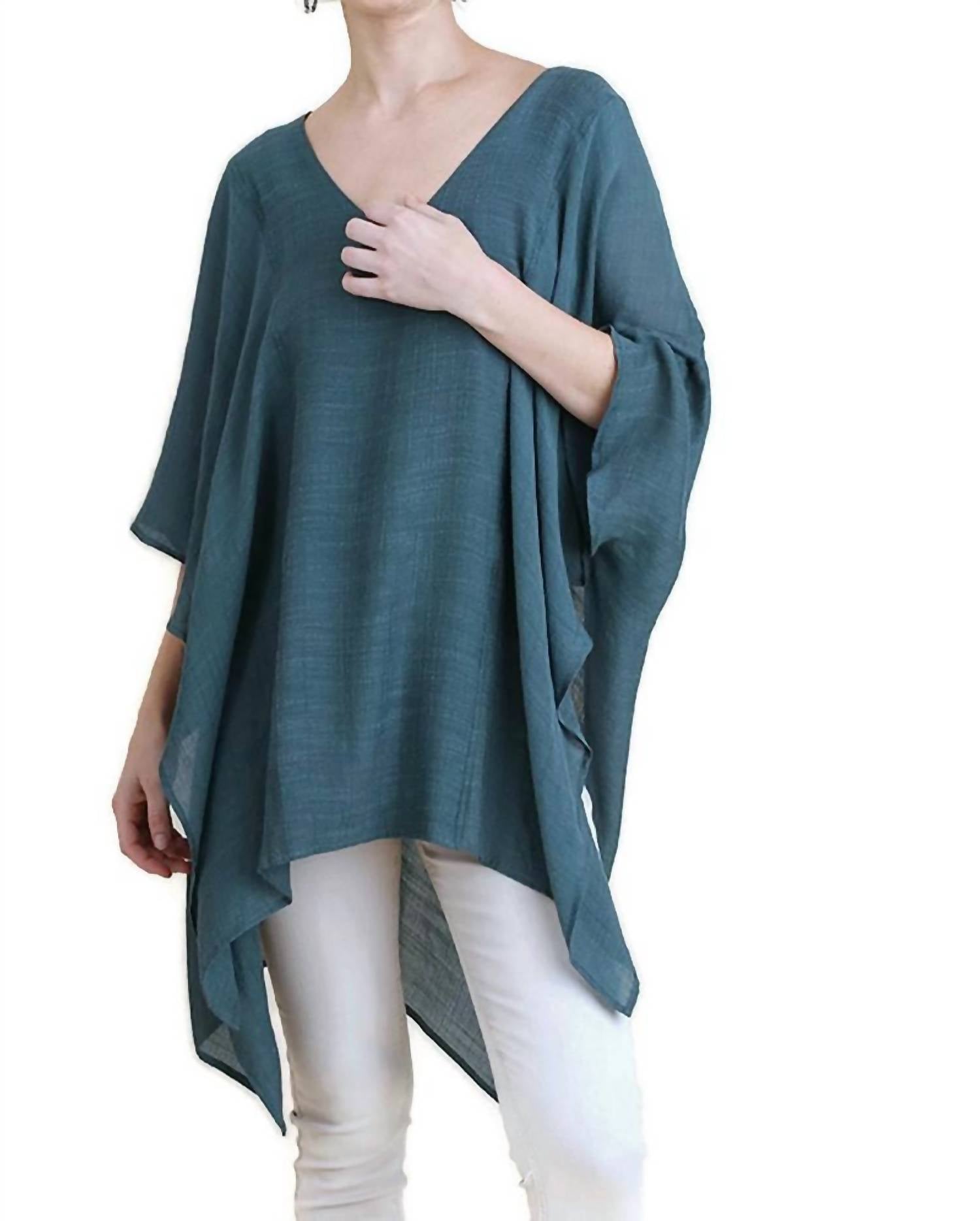 Umgee - V-neck Caftan Tunic