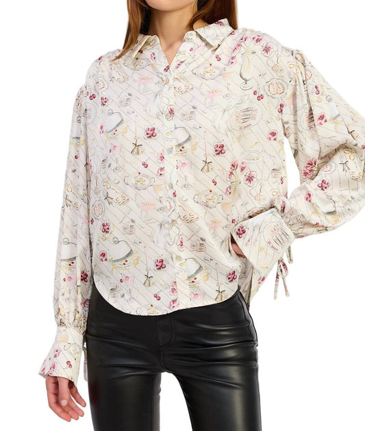 En Saison - Dinner Party Button Up Top
