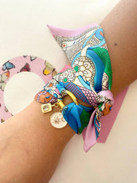 Gemelli - Women's Scarf Stars Charm Wrap Bracelet