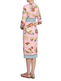 Dolce & Gabbana - Capri Painterly Food-print Midi-dress