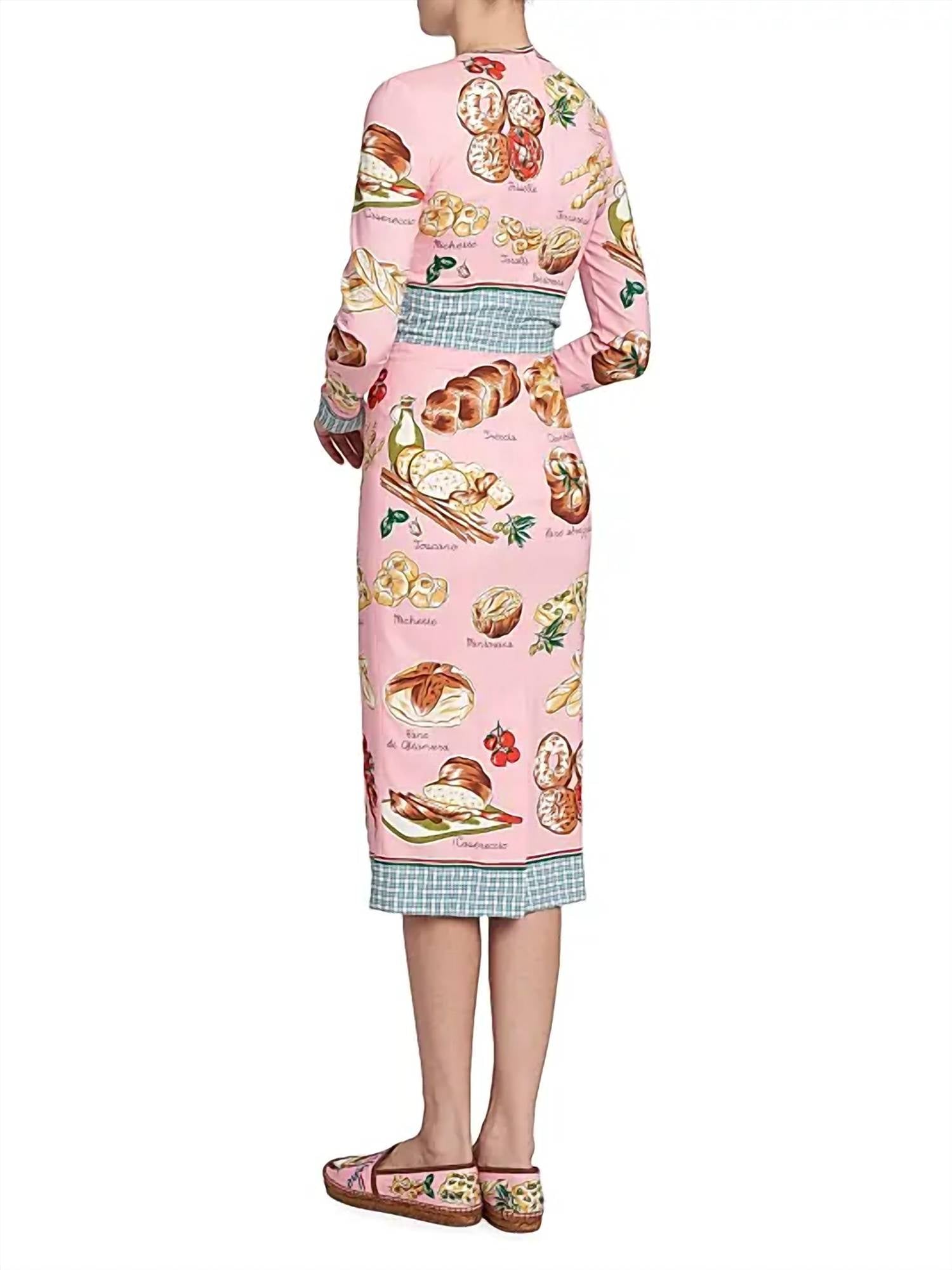 Dolce & Gabbana - Capri Painterly Food-print Midi-dress