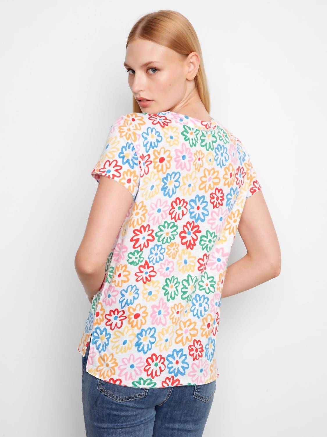 Charlie B - Printed Organic Cotton Jersey T-shirt