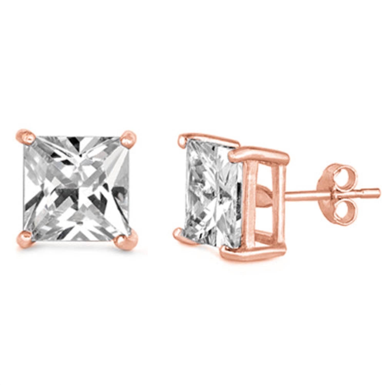 Starlette - Women's Princess Cut Earrings