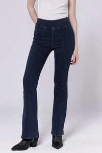 DEAR JOHN DENIM Stretch Front Seam Pull On Pants in moon rise - women's jeans