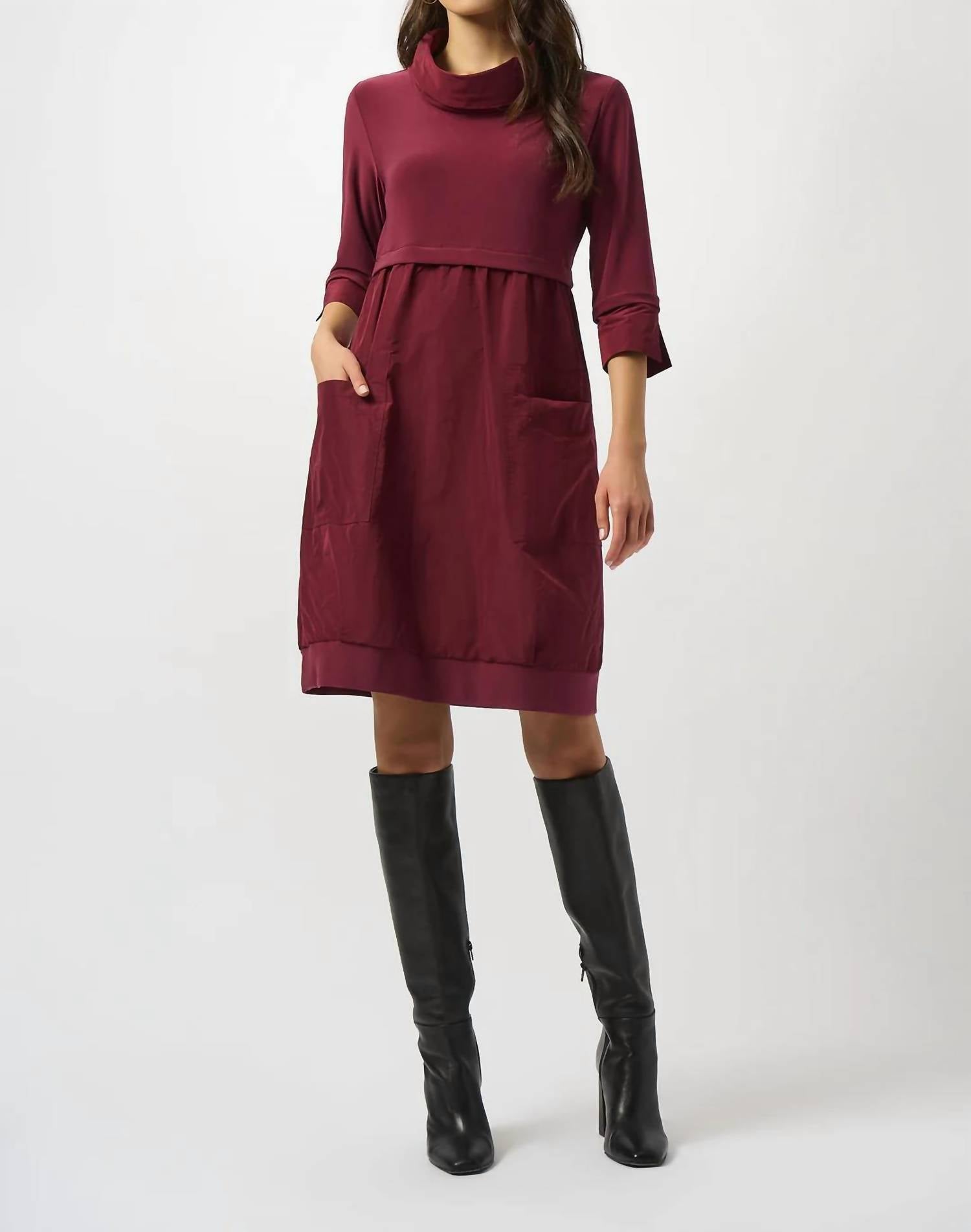 Joseph Ribkoff - Cowl Neck Tiered Dress