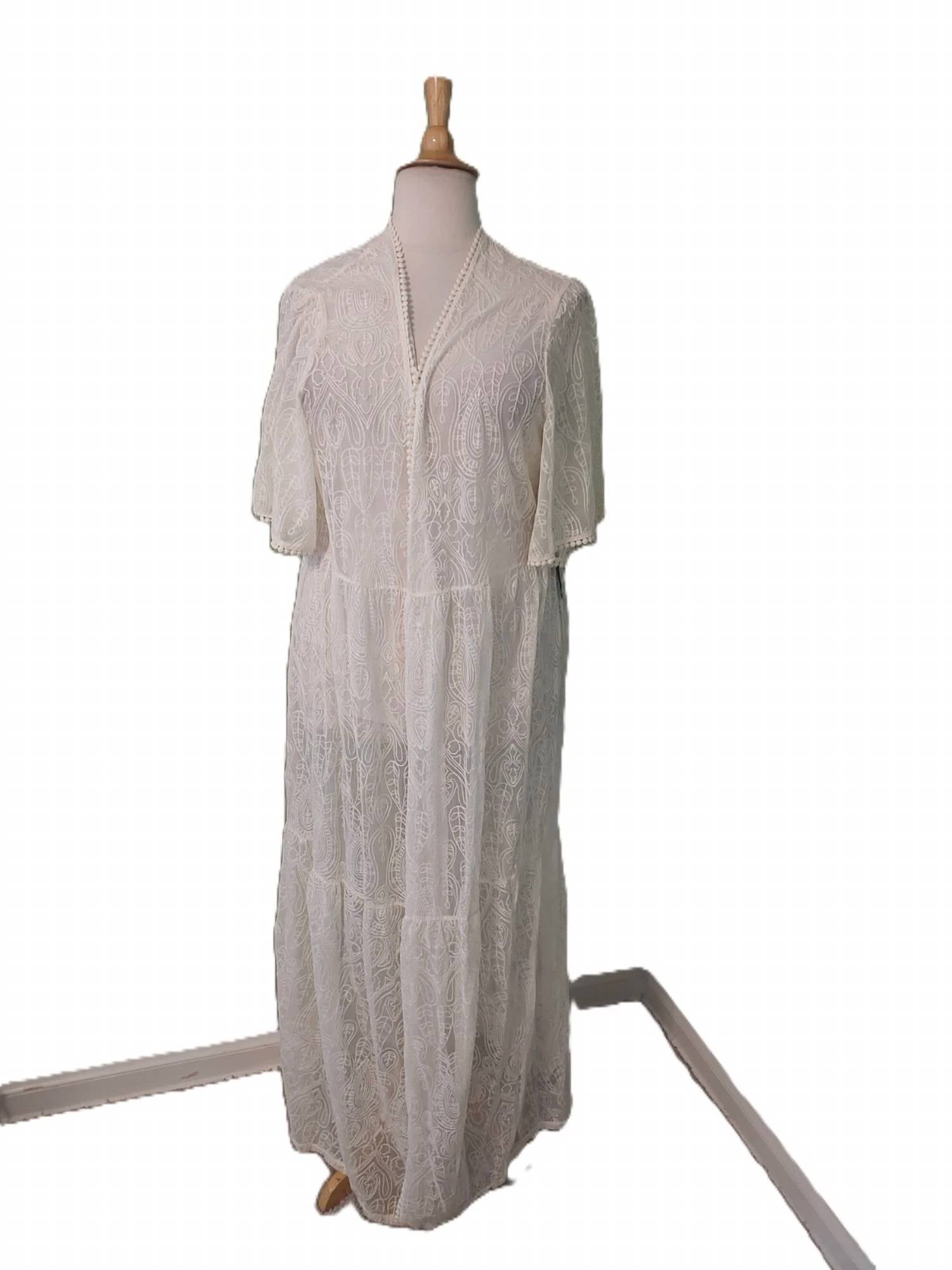 Torrid Insider Collection - Women's Embroiderd Crochet Maxi Duster