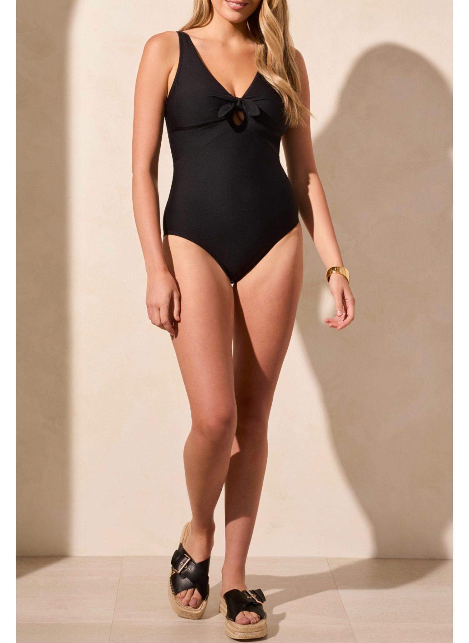 Tribal - Flatten It Knot Front One-piece Swim