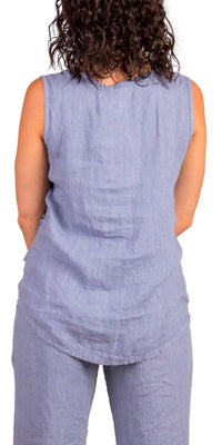 Gigi Moda - Palermo Linen Sleeveless Top