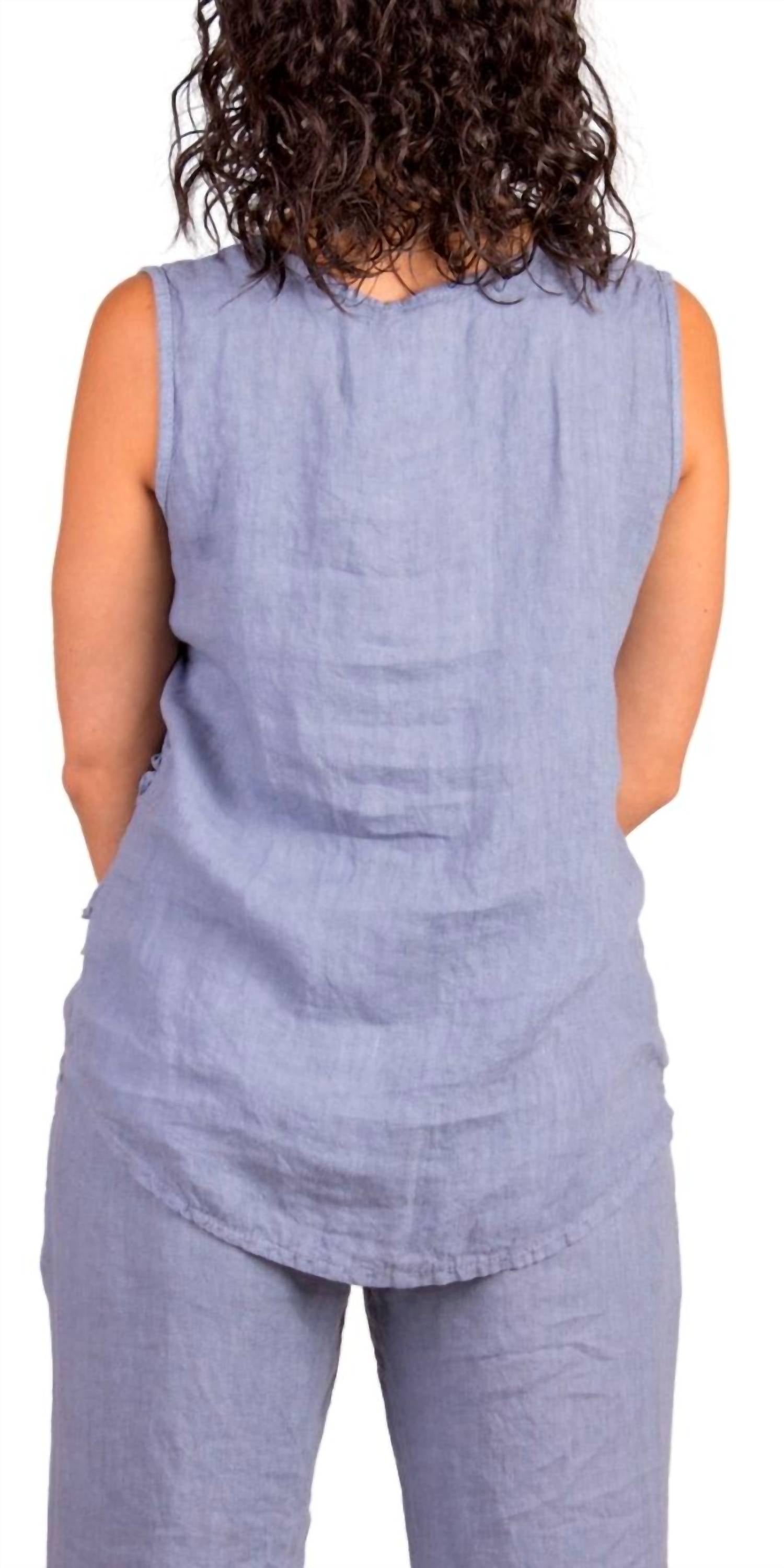 Gigi Moda - Palermo Linen Sleeveless Top