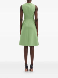Oscar De La Renta - Sleeveless Inverted Button Dress