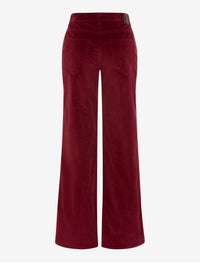 Brax Corduroy Wide Leg Palazzo Pants in mulberry - women's pants - view 7