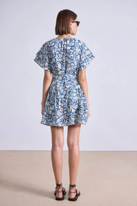 APIECE APART Morgan Mini Dress in lace floral flex - women's dress - alternate view