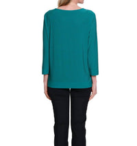 Multiples - Shimmer High-neck Knit Top
