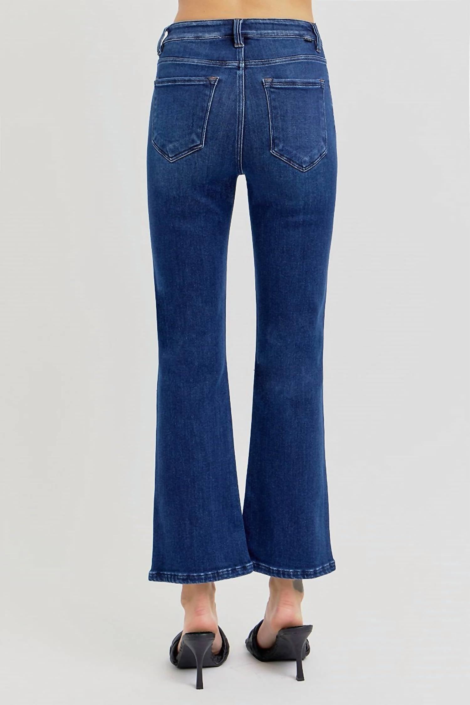 Risen - Women's Imelda High Rise Crop Bootcut Jeans