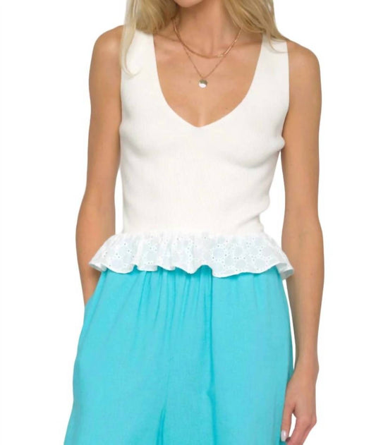 Central Park West - Agnes Ruffle Tank