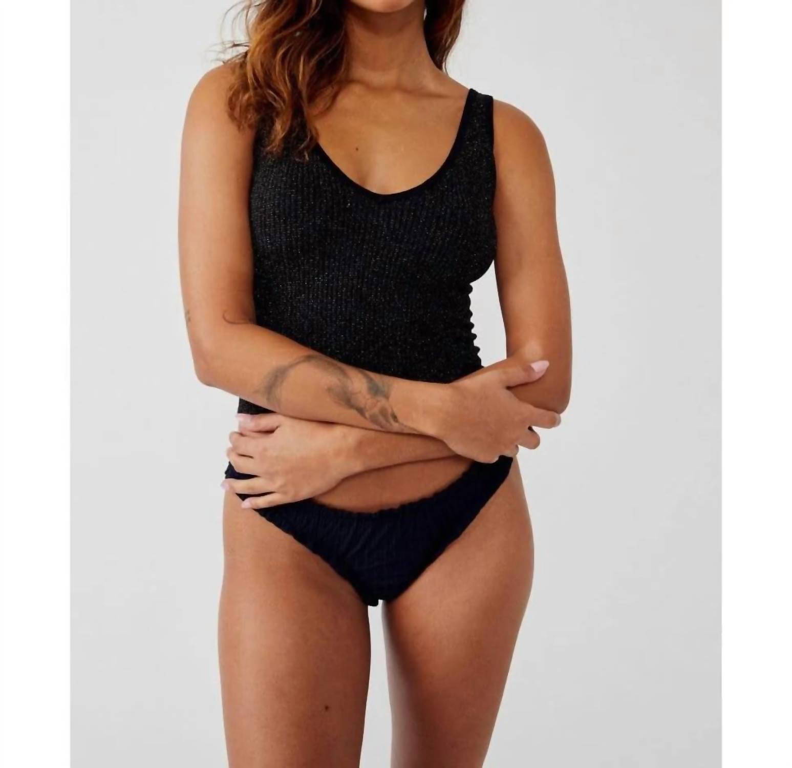 Free People - Lurex Solid Rib Brami Top