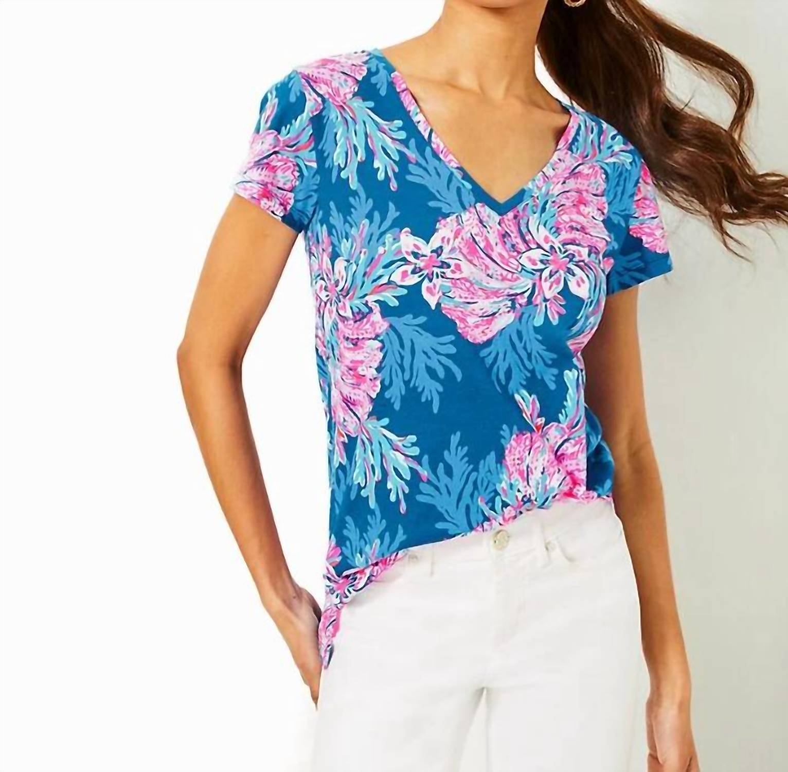 Lilly Pulitzer - Meredith V Neck Tee