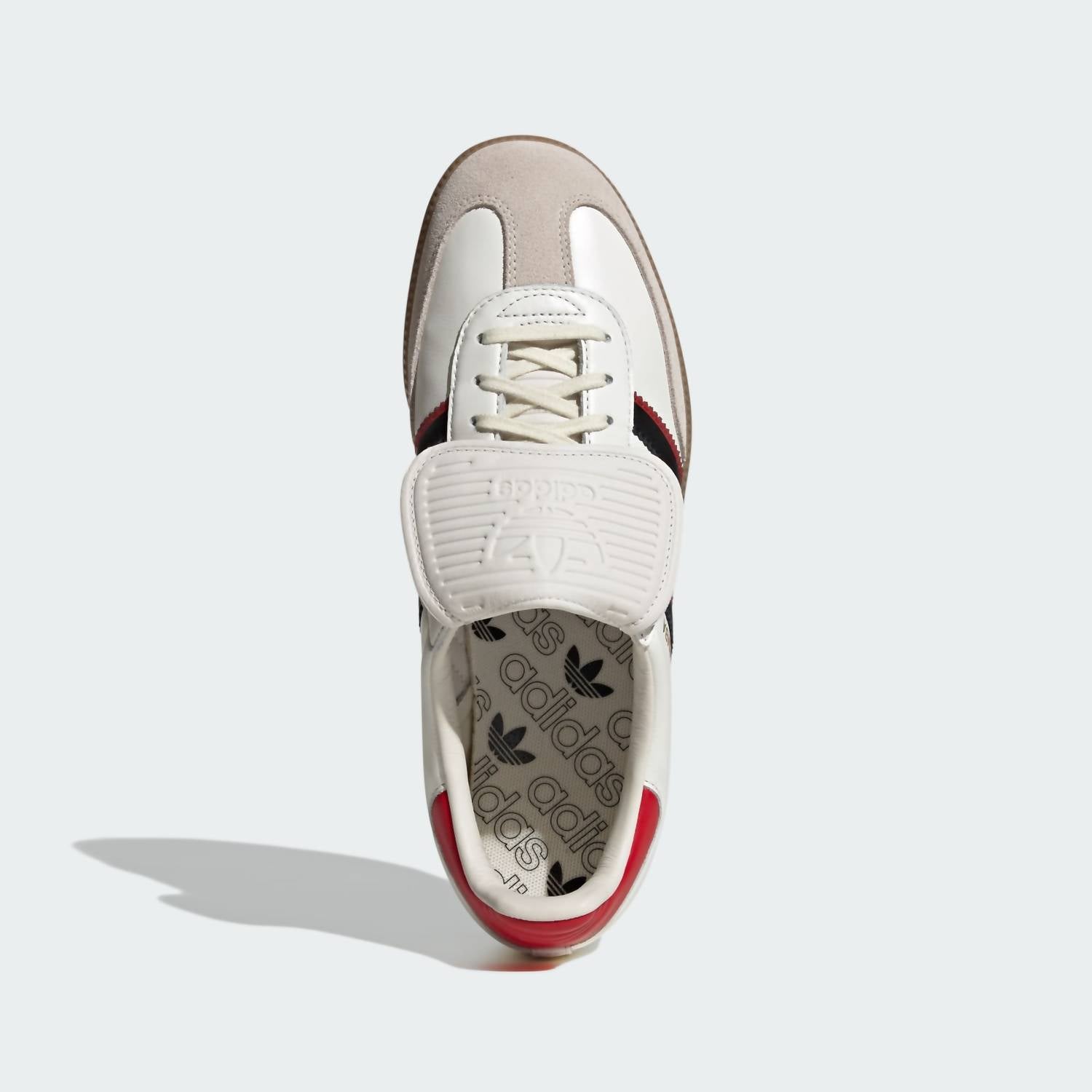 adidas Men's Samba Long Tongue Sneakers in cloud white core black better scarlet - men's sneaker - view 8